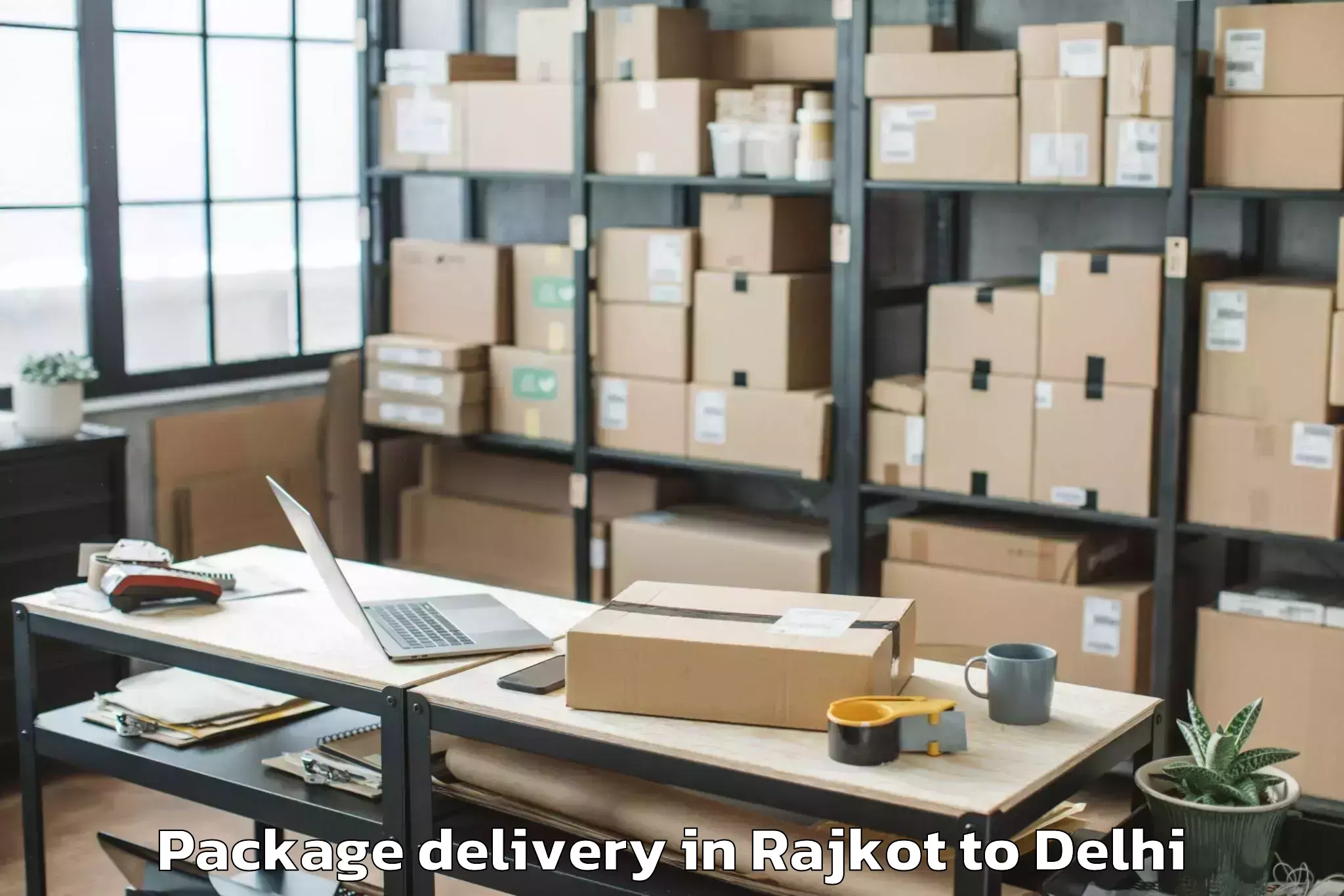 Rajkot to Jhilmil Package Delivery Booking